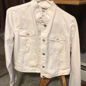White denim jacket size medium. A.N.D